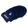 thumbnail image 3 of S SERENABLE 10pcs Neoprene Golf Iron Head Covers+1 Pcs Golf Putter Headcovers Blue, 3 of 9