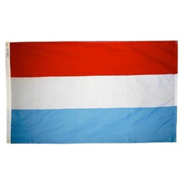 Annin Flagmakers 195123 Drapeau du Luxembourg 5 Pi X 8 Pi Nyl-Glo