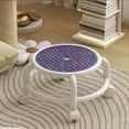 thumbnail image 2 of Purple Breathable Rolling Stool With 360 Degree Wheels 26 X 26 X 19 Inches Mesh Design Swivel Seat For Home Office Compact Mobile Stool Lightweight Portable Seat Space Saving Ergonomic Des, 2 of 6