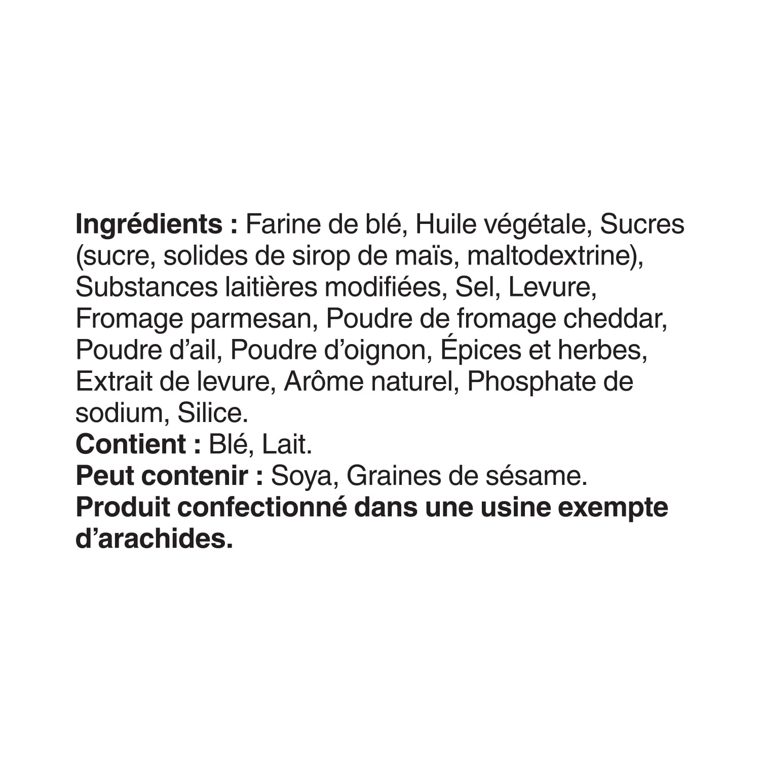 Boulangerie Grissol Bouchées de Baguettes Ail et parmesan, Dare