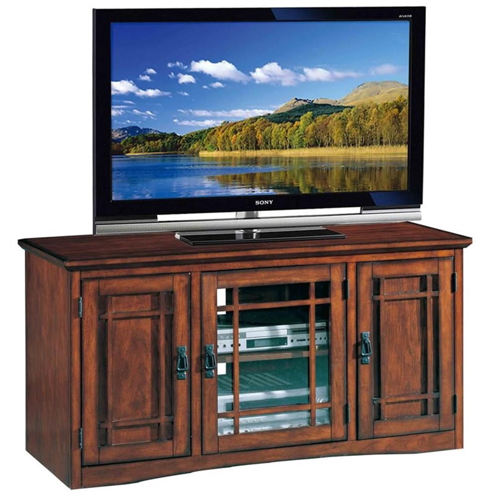 Leick Furniture Mission 50" TV Stand with Storage in Mission Oak