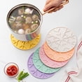 thumbnail image 2 of Uuiauoio Silicone Trivet Mat - Hot Pot Holder Hot Pads for Table & Countertop - Trivet for Hot Dishes - Non-Slip & Heat Resistant Modern Kitchen Hot Pads for Pots & Pans, 2 of 2