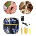 thumbnail image 3 of KLKCMS Mini Pottery Machine Electric Pottery Wheel with 8pcs Clay Tools Gift for Adult Dark blue, 3 of 9