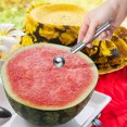 thumbnail image 4 of Stainless Steel Fruit Baller Tool, Precision Carving Scoop for Melons, Apples, or Vegetables, Dishwasher-Safe Kitchen Crafting Accessory, 4 of 6