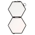 thumbnail image 4 of GROWTH TANK 2Pcs Small Wall Hanging Brass Hexagon Artwork Certificate Photo Picture Black, 4 of 6