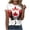 White, variant on Yammkia V Neck T Shirts for Women Canada Day Shirt Women Tshirt Graphic Tees Shirts Decorations Pride Maple Leafs Top Outfit Souvenirs(Red,L)