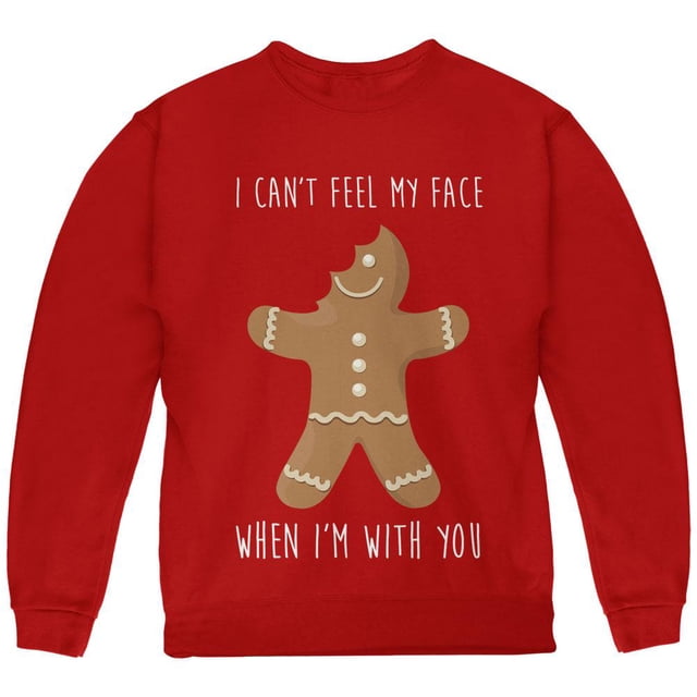 Noël Gingerbread Man Chandail en Molleton Jeunesse "Can't Feel My Face"