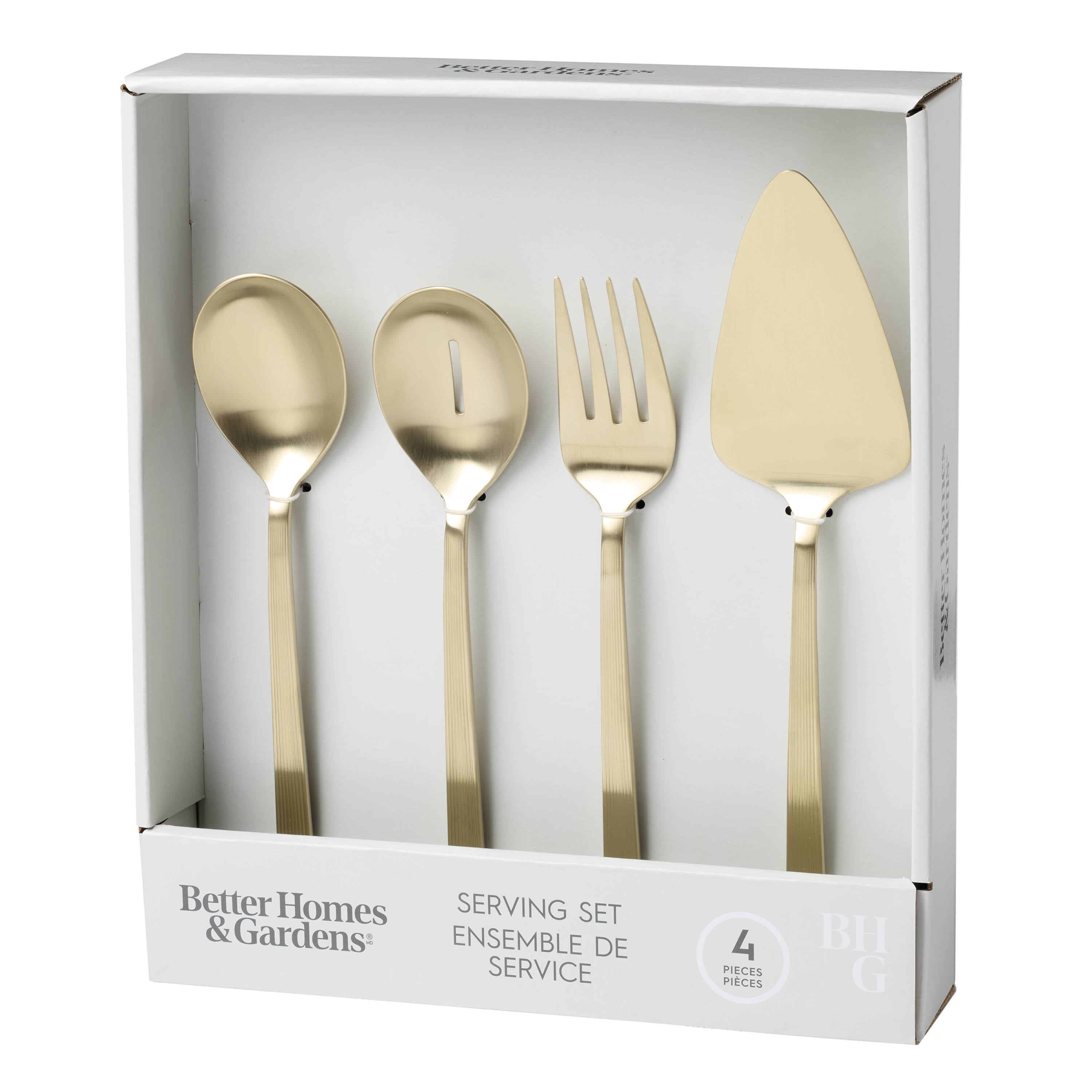 Ensemble de service en satin River Gold de Better Homes and Gardens, 4 pièces