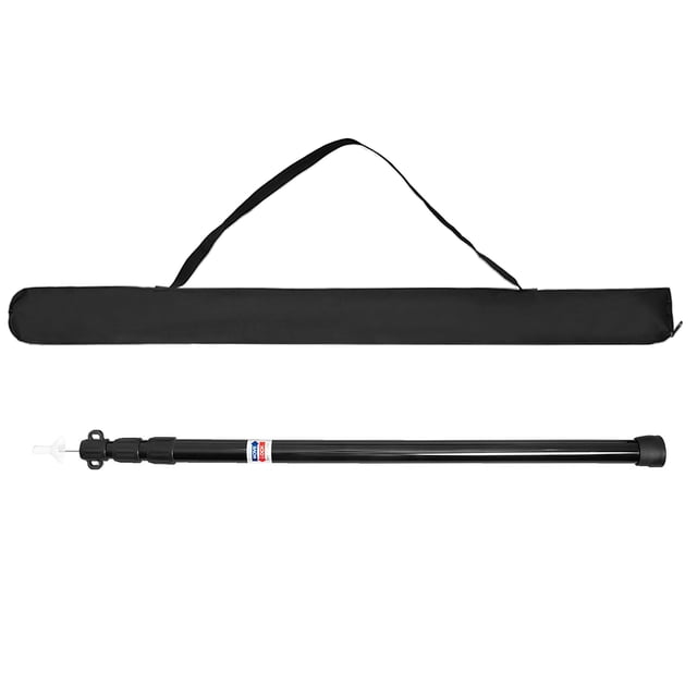 Mistaha Tige de Support de Mât de Tente en Aluminium Réglable - Noir, Section Simple de 3,0 m, Accessoire de Camping Extérieur, Léger, Installation Facile, Diverses Options de Longueur