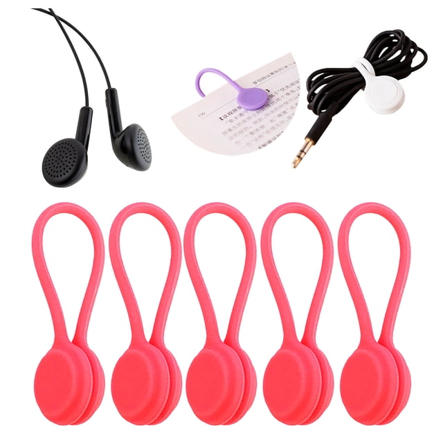Yhmxh Gifts for Women & Men,Home Essentials Multi Color Ties - Cable Management 5pcs Cable Clips