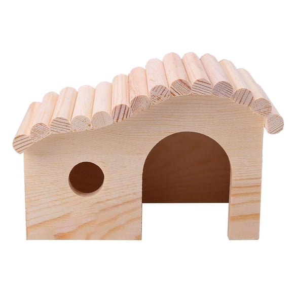 Small Animal Wooden Sleeping Nest Hamster Hedgehog House Bed Dodge Assembly