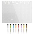 thumbnail image 2 of 1ml Acrylic Board Calendar For Fridge Clear Monthly Planner For Refrigerator, 2 of 9