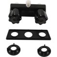 thumbnail image 3 of Robinet de Douche pour VR avec Double Bouton en Acrylique, Inverseur de Valve de Douche, Remplacement de Robinet de Douche pour VR, Autocaravane pour Roulotte de Voyage (Noir), 3 of 7