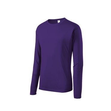 Gravity Threads Chandail à Manches Longues pour Hommes à Évacuation de l'Humidité - Violet - Très Grand