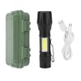 thumbnail image 2 of Handheld Light, Portable High Handheld Flashlight, Lightweight USB Rechargeable COB Lamp Emergency Cycling For Camping Hiking, 2 of 8
