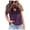 Dark Purple, variant on LUOGENLI Female T-shirts for Womens Women's Theme Short Sleeve T Shirt Spellbinding Witchy Style Vintage T-shirts for Women Graphic Tee Summer Clothes Brown XL