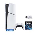 thumbnail image 1 of 2023 Nouvelle PlayStation 5 Slim Améliorée 3 To Édition Numérique Fortnite Cobalt Star Ensemble et Chargeur de Manette Mytrix - Blanc, PS5 Slim 3 To SSD PCIe Console de Jeu, 1 of 9
