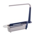 thumbnail image 2 of Oleegame 2PC Shower Soap Dish With Hook Minimalist Telescopic 2-in-1 Sink Storage Rack Holder Dishwashing Cloth Rack Blue, 2 of 2