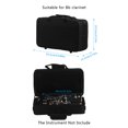 thumbnail image 3 of Bb Clarinet Case Gig Bag Backpack Box Water-resistant 600D Foam Cotton Padding with Adjustable Single Shoulder Strap, 3 of 7