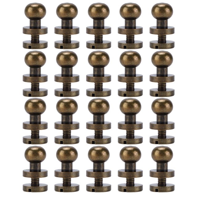 Rivets en Laiton, Rivets en Laiton 20set Vis à Courroie en Bronze Vis à Goujon Design Exquis