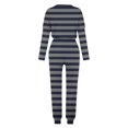 thumbnail image 4 of Plebaso Ensemble 2 Pcs Garçons Filles Tenues Rayées Manches Longues Col Rond Hauts Joggeurs Vêtements Décontractés Enfants, 4 of 5