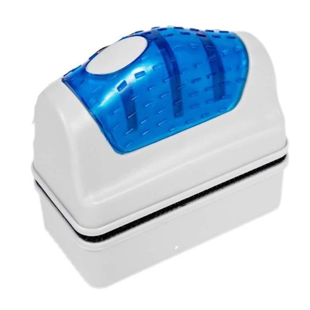 Aquarium and Fish Tank Glass Cleaning Tool with Scraper and Scrubber Brush for Clear View