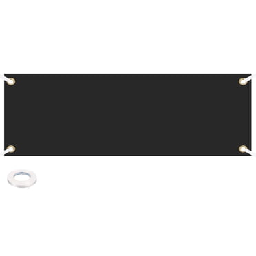 Uxcell Grande Bannière et Panneaux Noirs Vierges 2 x 6 Pieds, 1 Ensemble de Bannières de Sublimation