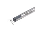 thumbnail image 4 of Unique Bargains M2.5 x 0.45 Spiral Flute Thread Tap, Metric Machine Threading Tap HSS Nitriding Coated, Round Shank with Square End 2pcs, 4 of 7