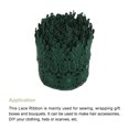 thumbnail image 3 of Uxcell 3.14 inch Wide 5 Yard Lace Ribbon Floral Pattern Dark Green Embroidered Lace Trim for Sewing Making, Gift Wrapping, 3 of 5