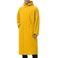 thumbnail image 2 of Pitauce Ponchos de Pluie Longs à Capuche pour Hommes, Fermeture Éclair Complète, Imperméables, Vestes de Pluie Compressibles pour Course, Randonnée, Cyclisme, Manteau de Pluie avec Poches, 2 of 9
