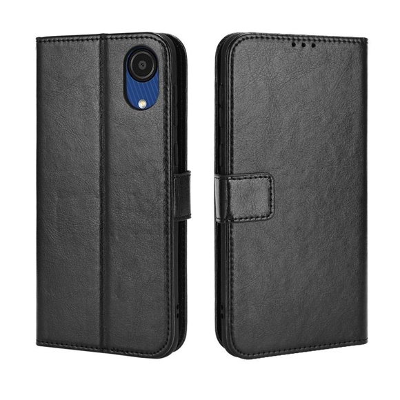 Flip Case for Samsung Galaxy A03 CORE All-in-One Wallet Multifunctional Folio Flip Cover with Card Holder and Detachable Wrist Strap
