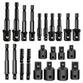 thumbnail image 1 of Amdohai 24 Pcs Adaptateur d'Extension à Impact & Prise Kit de Prise d'Extension de Perceuse Portable, 1 of 8