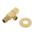 thumbnail image 4 of Angle Stop Valve with Washer, Brass Hot/Cold Water Shut Off Faucet Angle Valve Bathroom Toilet Mixer Tap Shower Accessory, 4 of 7