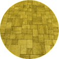 thumbnail image 1 of Ahgly Company Tapis de Zone Rond Lavable en Machine Intérieur Transitionnel Brun Doré Foncé, 3 Pieds Rond, 1 of 7