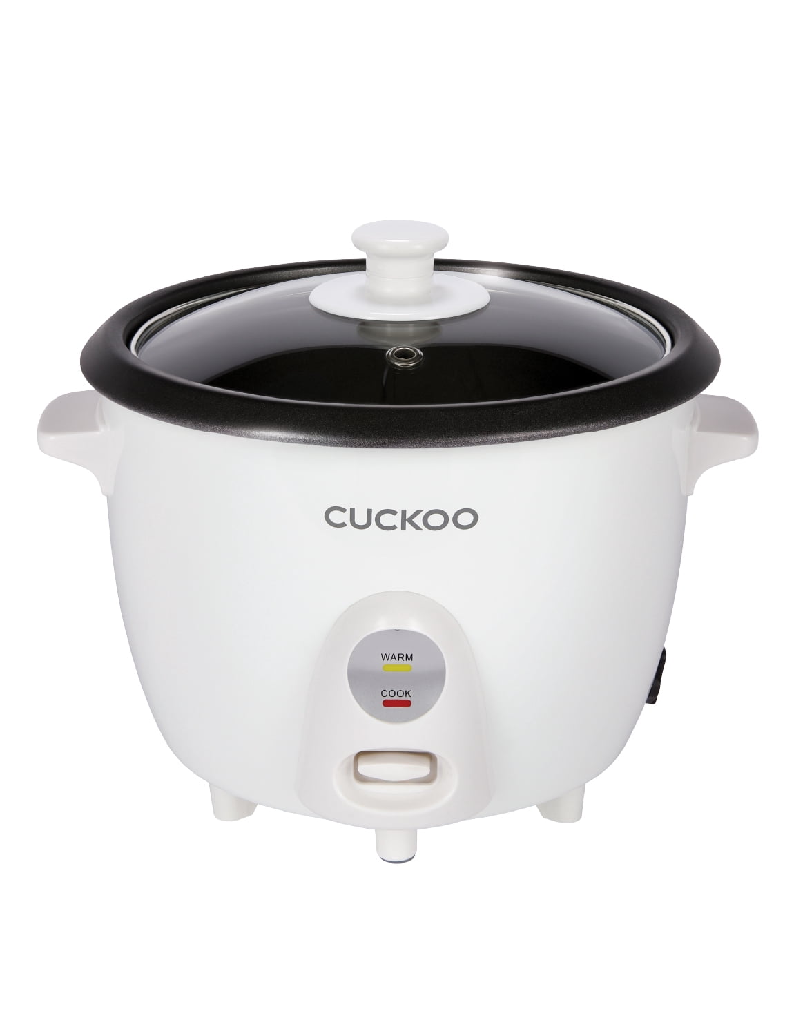CUCKOO One Touch Rice Cooker 6-Cup Cooked, Small Rice Cooker & Warmer with Steamer Tray, Versatile Grain Cooker, Soup Maker, Auto Keep Warm, 3-Cup Uncooked, White (CR-0301C)