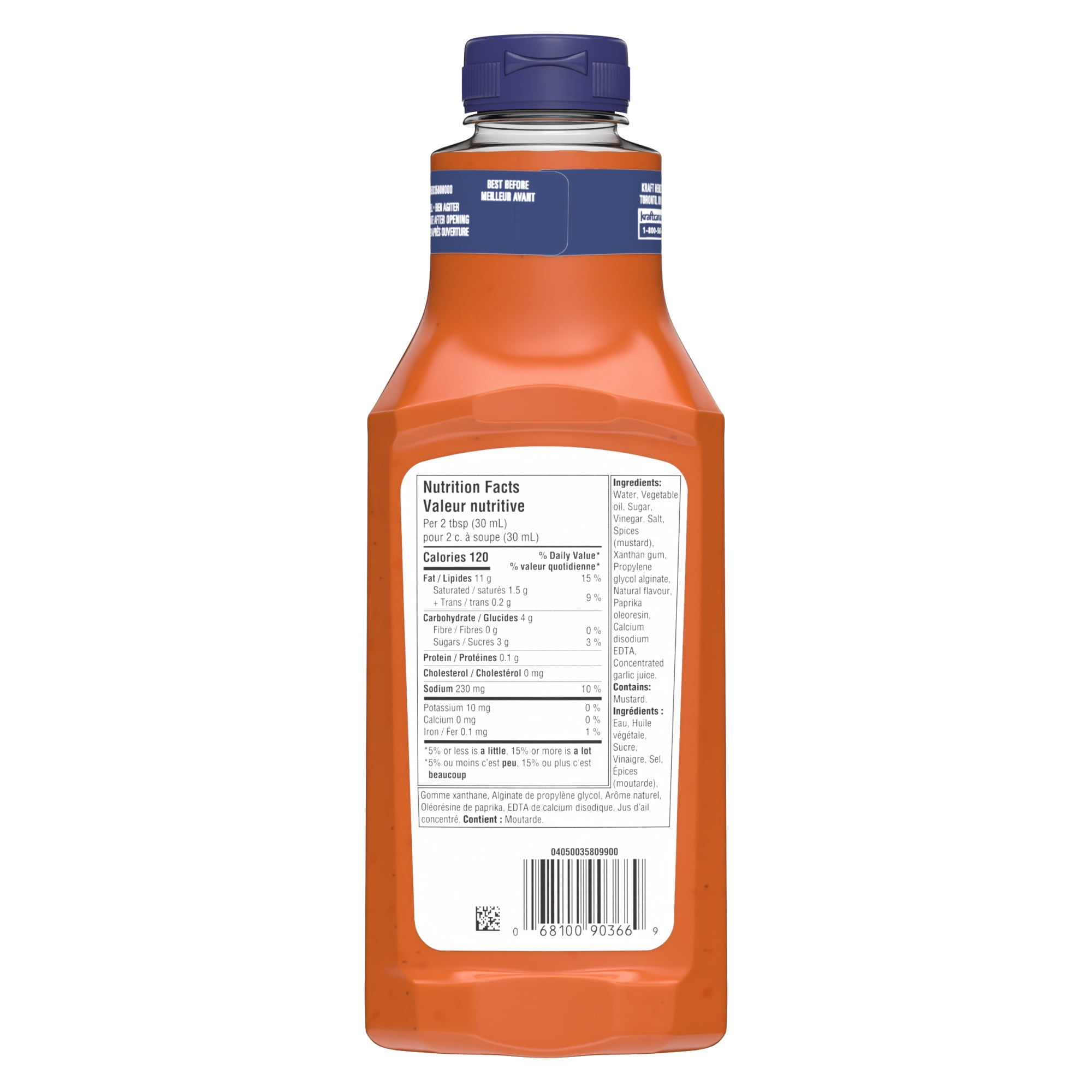 Vinaigrette Française, Bouteille