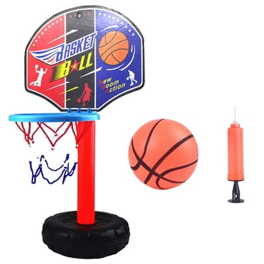 POINTERTECK Kids Height- Adjustable Sports Basketball System Hoop Basketball Goal Backboard