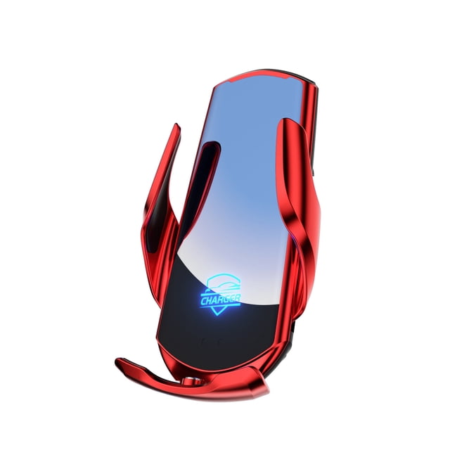 Yhmxh Car Wireless Magnetic Charger Automatic Open And Close 15W Fast Charging Intelligent Induction Scaling Electronic Control Telescoping Apply To All Mobile Phones Automobile Tools