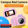 thumbnail image 2 of Youkk ABS Mini Camera With IPS Screen Capture Images And Videos Capture Images And Record Vivid Videos. pink, 2 of 6
