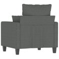thumbnail image 3 of vidaXL Sofa Chair Dark Grey 60 cm Fabric, 3 of 5