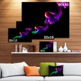 thumbnail image 3 of Motif de Feu Fractal Coloré sur Fond Noir - Grande Oeuvre Murale Abstraite sur Toile, 3 of 4
