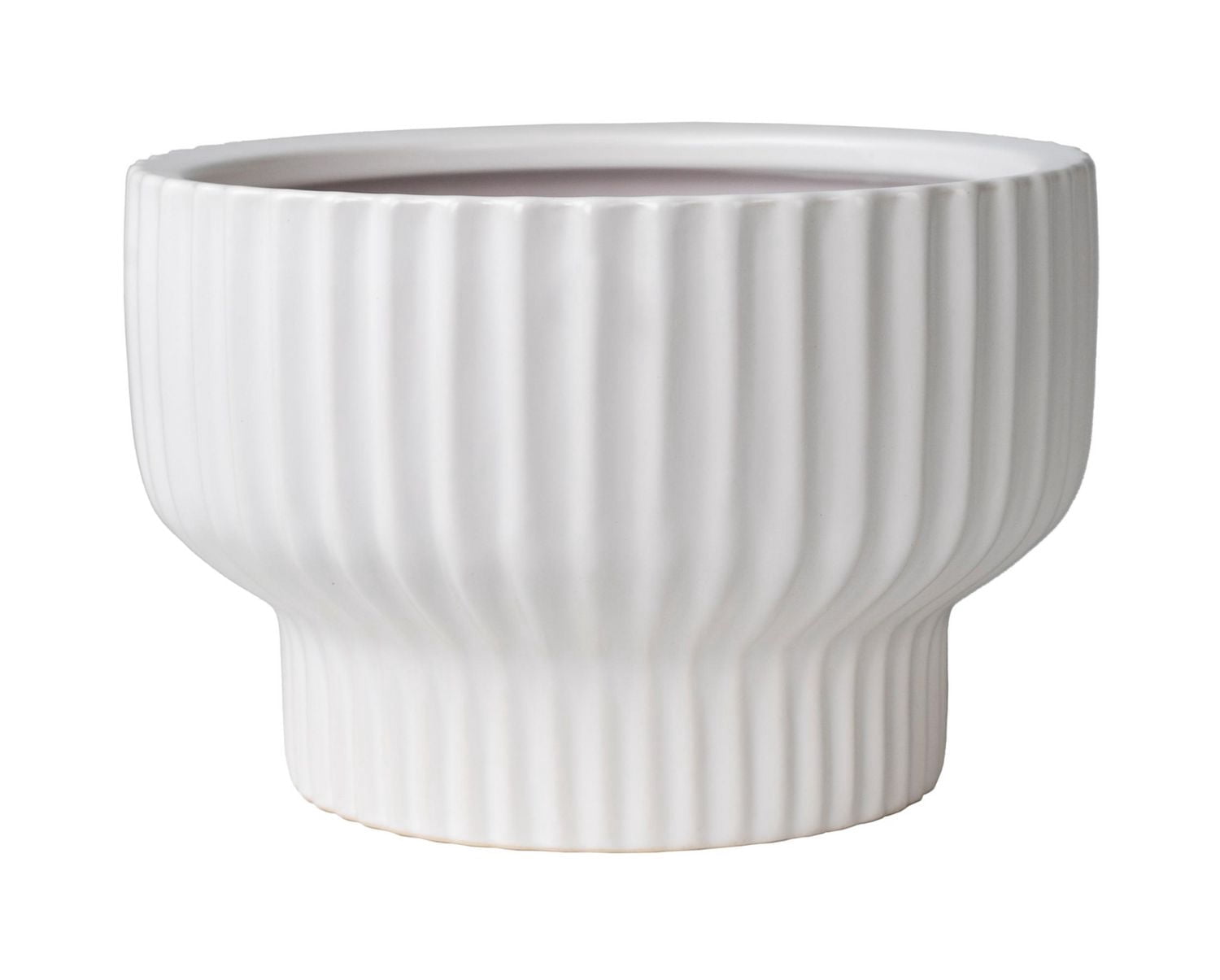 Better Homes & Gardens 8" Ceramic Cup Pot-White