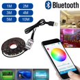 thumbnail image 3 of MesaSe Kit de Rétroéclairage LED TV USB RGB Bande Lumineuse 60 LEDs Éclairage Synchronisation Musicale Changement de Couleur avec Contrôle Manuel Ou par Application pour Bar TV Comptoir Armoire Fête Décoration de Noël, 3 of 9