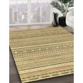 thumbnail image 2 of Ahgly Company Tapis d'Intérieur Carrés Abstraits Jaune Moutarde, Tapis de Zone Abstraits, 4 Pieds Carré, 2 of 6