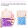 thumbnail image 2 of 1440 Pieces Glass Crystal Set Flat Back Excellent Gloss Nail Art Rhinestones DIY Handcraft Manicure Accessories Card Making Light Blue, 2 of 7