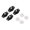 B, variant on Universal Wheel Self Caster Stainless Steel 360° Swivel Small Casters For Coffee Machine Air Fryer Microwave Drill Sticky Roller Home Kitchen Bathroom 4PCS