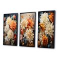thumbnail image 3 of Designart "Chrysanthemums Autumn composition I" Floral & Botanical Framed Wall Art Set Of 3 - Beige Chrysanthemums Frame Gallery Set For Office Decor, 3 of 6