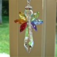 thumbnail image 4 of Modern Rainbow Crystal Angel Chakra Suncatcher Car Charm Pendant, 4 of 6