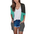 thumbnail image 1 of Cardigan à Manches Longues pour Femmes, Cardigan d'Automne à devant Ouvert avec Poches, Duster Décontracté, Chandail Cardigan Léger, 1 of 4
