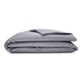 thumbnail image 1 of Sleepgram Housse de Couette en Coton Supima 400 Fils, Lit Simple, Pierre Grise, 1 of 7